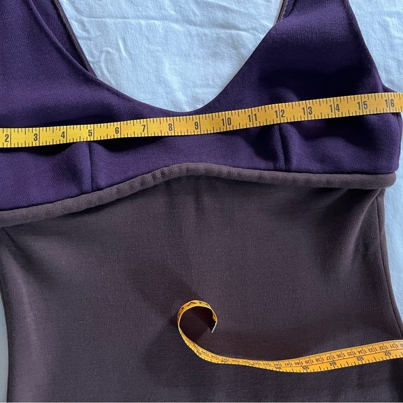 Douglas Hannant Stunning Wool like Scoop Neck Bodycon Pencil Dress Brown Plum 10 - Picture 10 of 15